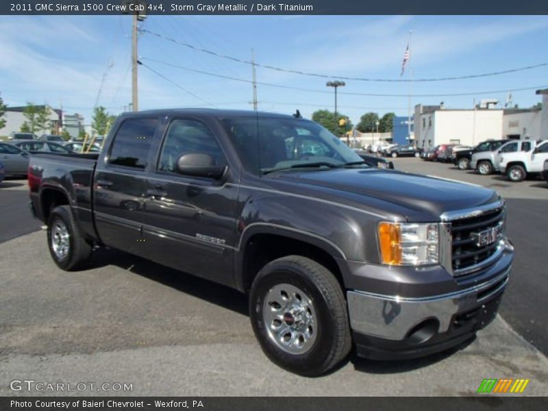 Storm Gray Metallic / Dark Titanium 2011 GMC Sierra 1500 Crew Cab 4x4