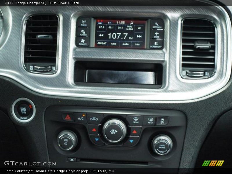 Billet Silver / Black 2013 Dodge Charger SE