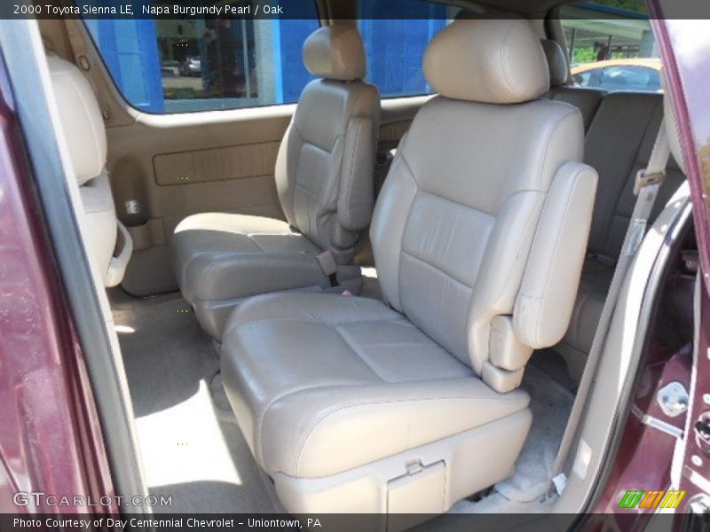 Rear Seat of 2000 Sienna LE