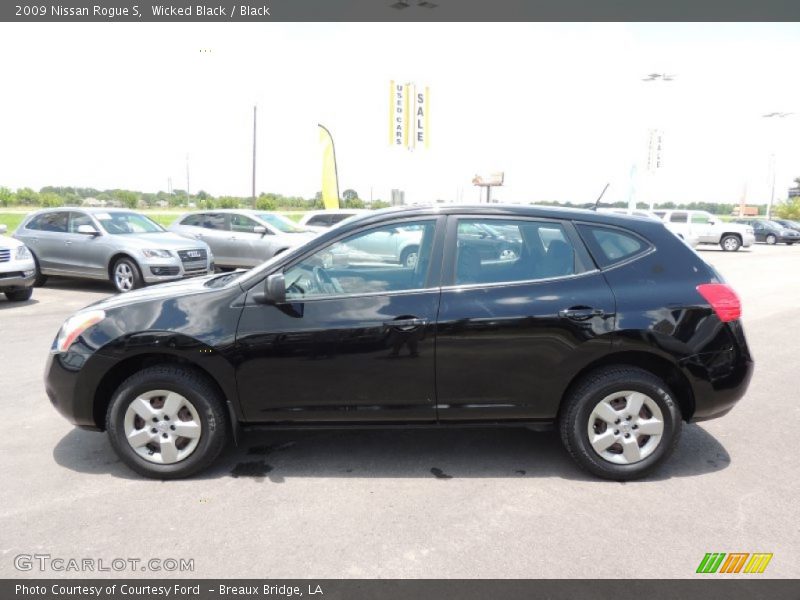 Wicked Black / Black 2009 Nissan Rogue S