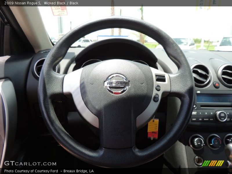 Wicked Black / Black 2009 Nissan Rogue S