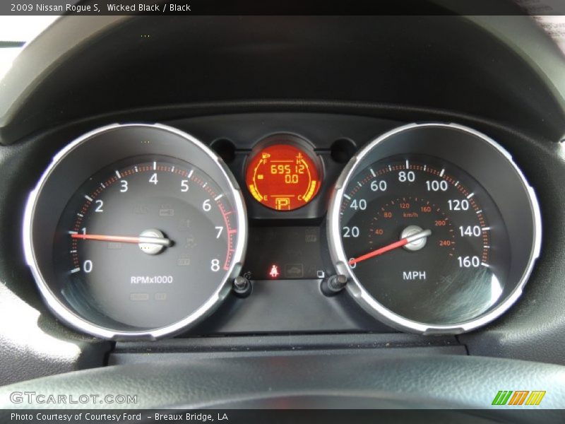 Wicked Black / Black 2009 Nissan Rogue S