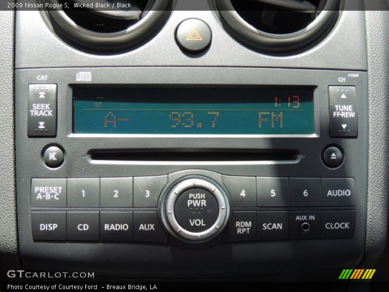 Wicked Black / Black 2009 Nissan Rogue S