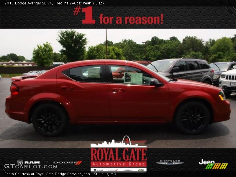 Redline 2-Coat Pearl / Black 2013 Dodge Avenger SE V6