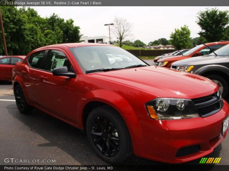 Redline 2-Coat Pearl / Black 2013 Dodge Avenger SE V6