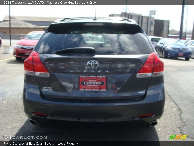 Magnetic Gray Metallic / Light Gray 2011 Toyota Venza V6 AWD