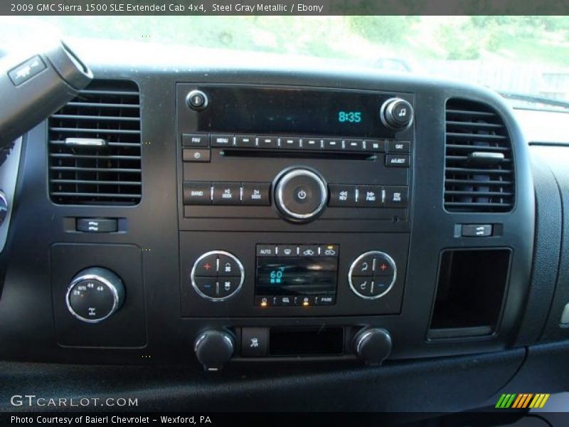 Steel Gray Metallic / Ebony 2009 GMC Sierra 1500 SLE Extended Cab 4x4