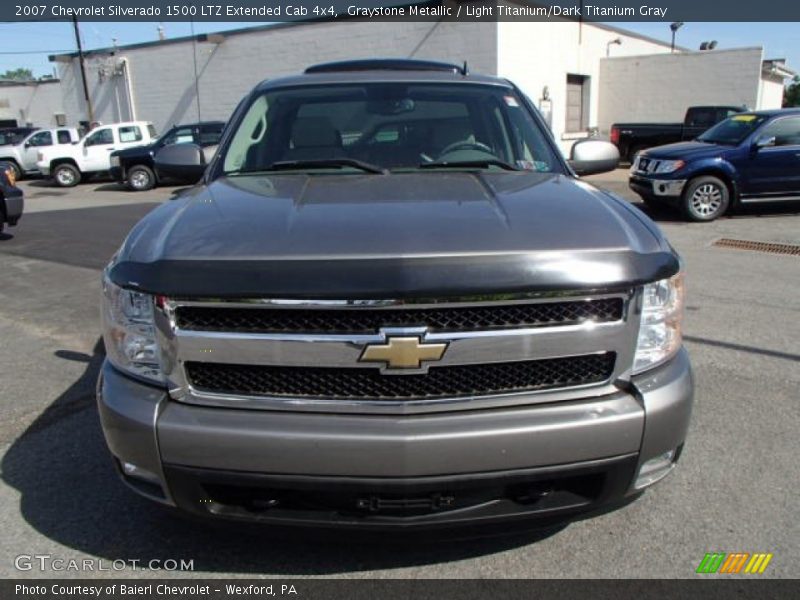 Graystone Metallic / Light Titanium/Dark Titanium Gray 2007 Chevrolet Silverado 1500 LTZ Extended Cab 4x4