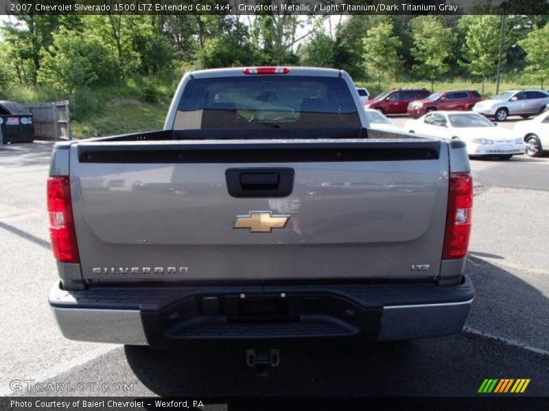 Graystone Metallic / Light Titanium/Dark Titanium Gray 2007 Chevrolet Silverado 1500 LTZ Extended Cab 4x4