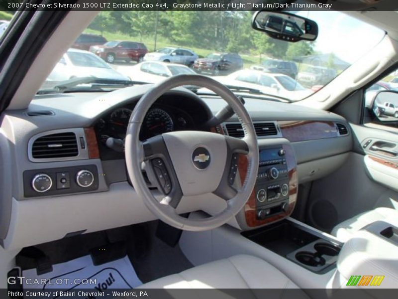 Graystone Metallic / Light Titanium/Dark Titanium Gray 2007 Chevrolet Silverado 1500 LTZ Extended Cab 4x4