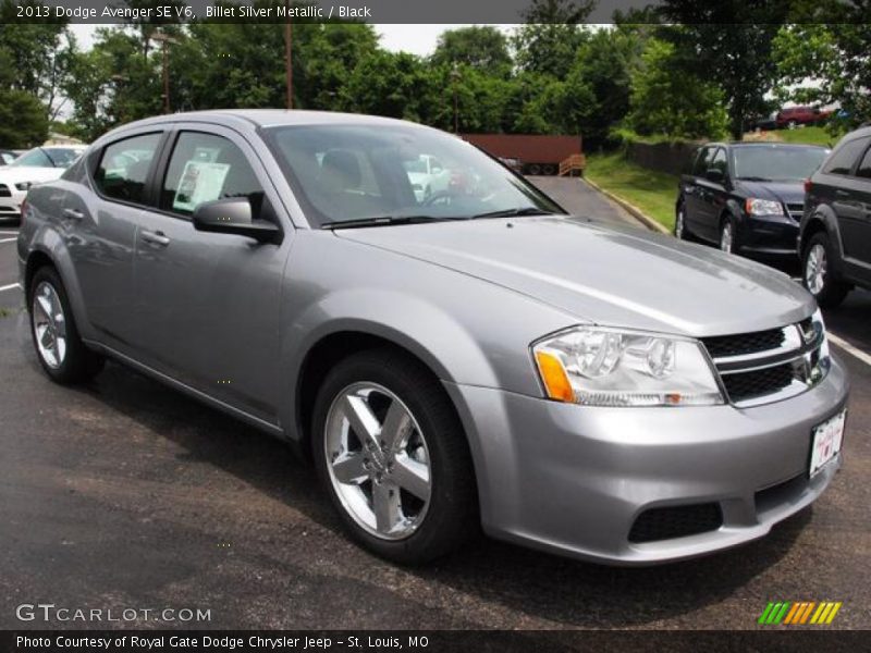 Billet Silver Metallic / Black 2013 Dodge Avenger SE V6