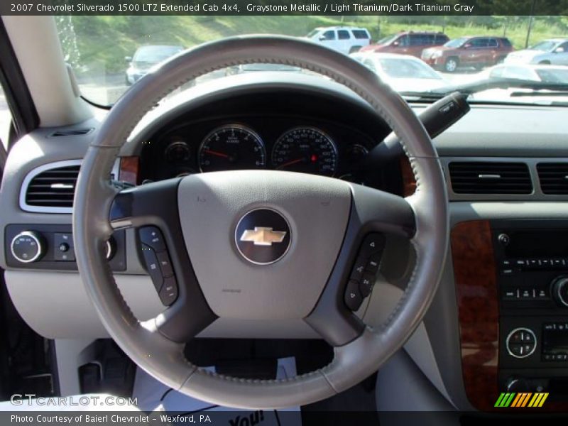 Graystone Metallic / Light Titanium/Dark Titanium Gray 2007 Chevrolet Silverado 1500 LTZ Extended Cab 4x4