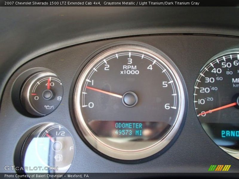 Graystone Metallic / Light Titanium/Dark Titanium Gray 2007 Chevrolet Silverado 1500 LTZ Extended Cab 4x4