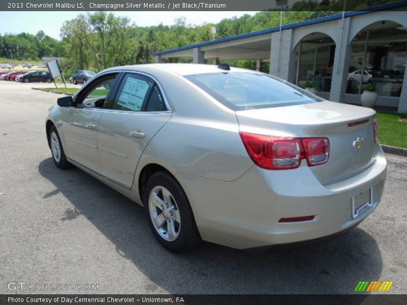 Champagne Silver Metallic / Jet Black/Titanium 2013 Chevrolet Malibu LS