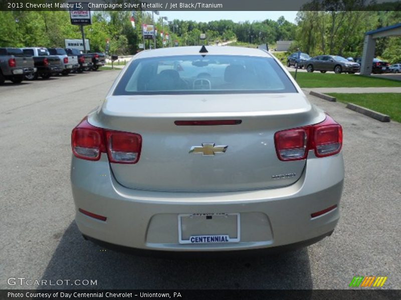 Champagne Silver Metallic / Jet Black/Titanium 2013 Chevrolet Malibu LS