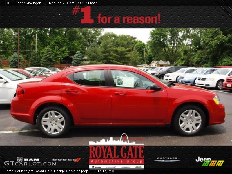 Redline 2-Coat Pearl / Black 2013 Dodge Avenger SE