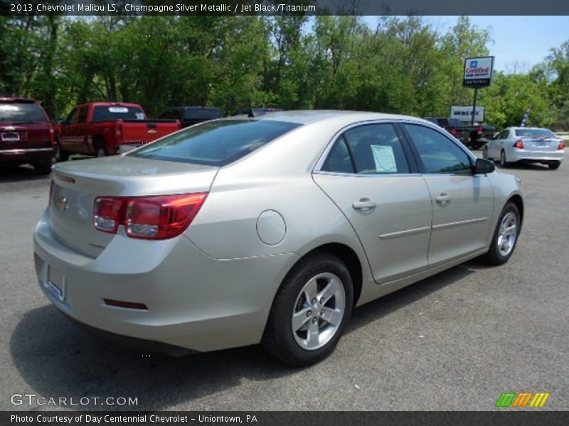 Champagne Silver Metallic / Jet Black/Titanium 2013 Chevrolet Malibu LS