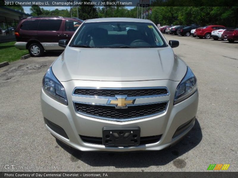 Champagne Silver Metallic / Jet Black/Titanium 2013 Chevrolet Malibu LS