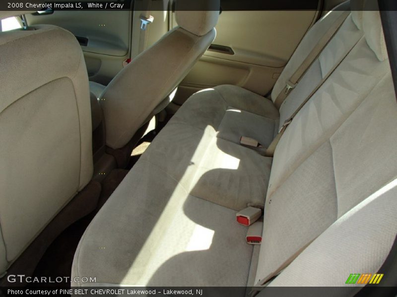 White / Gray 2008 Chevrolet Impala LS