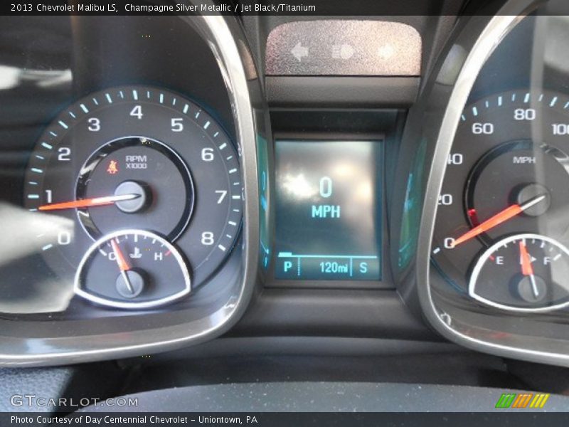 Champagne Silver Metallic / Jet Black/Titanium 2013 Chevrolet Malibu LS