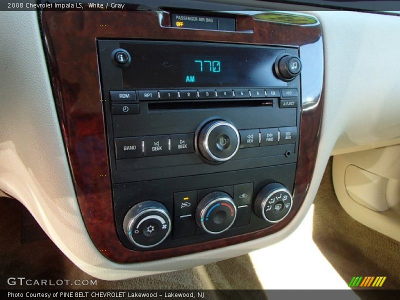 White / Gray 2008 Chevrolet Impala LS