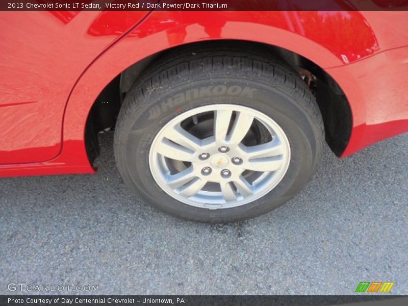 Victory Red / Dark Pewter/Dark Titanium 2013 Chevrolet Sonic LT Sedan