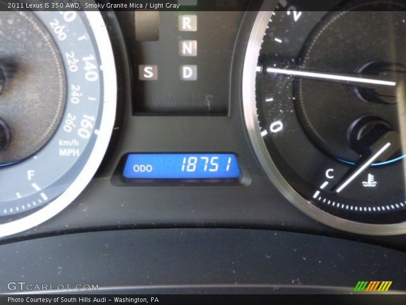 Smoky Granite Mica / Light Gray 2011 Lexus IS 350 AWD