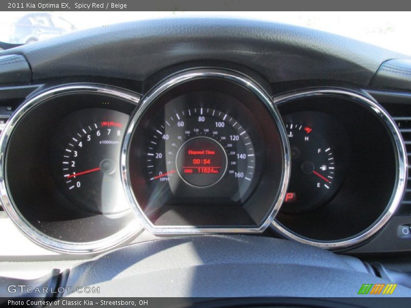 Spicy Red / Beige 2011 Kia Optima EX