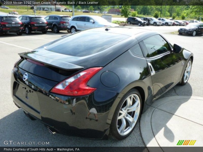 Magnetic Black / Black Leather 2009 Nissan 370Z Sport Coupe