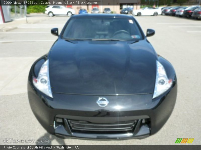 Magnetic Black / Black Leather 2009 Nissan 370Z Sport Coupe