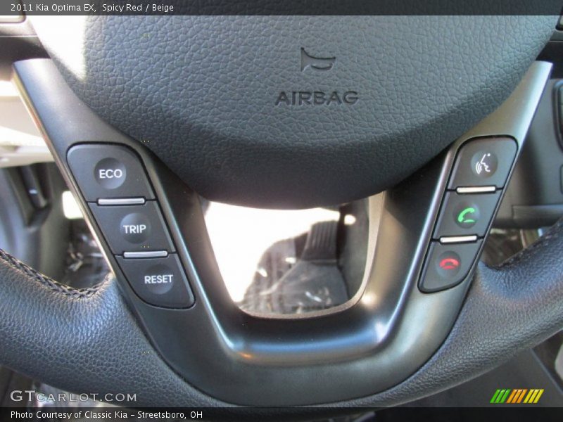 Spicy Red / Beige 2011 Kia Optima EX