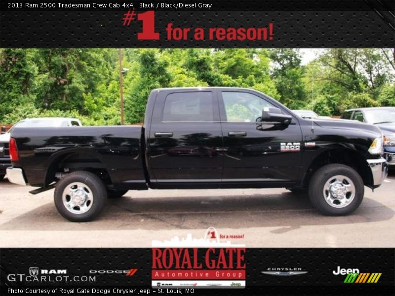 Black / Black/Diesel Gray 2013 Ram 2500 Tradesman Crew Cab 4x4