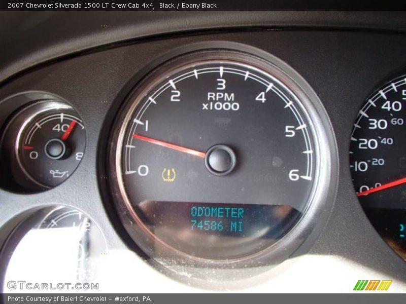 Black / Ebony Black 2007 Chevrolet Silverado 1500 LT Crew Cab 4x4