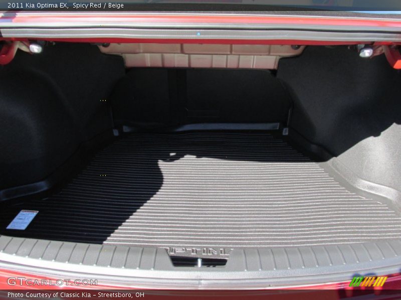 Spicy Red / Beige 2011 Kia Optima EX