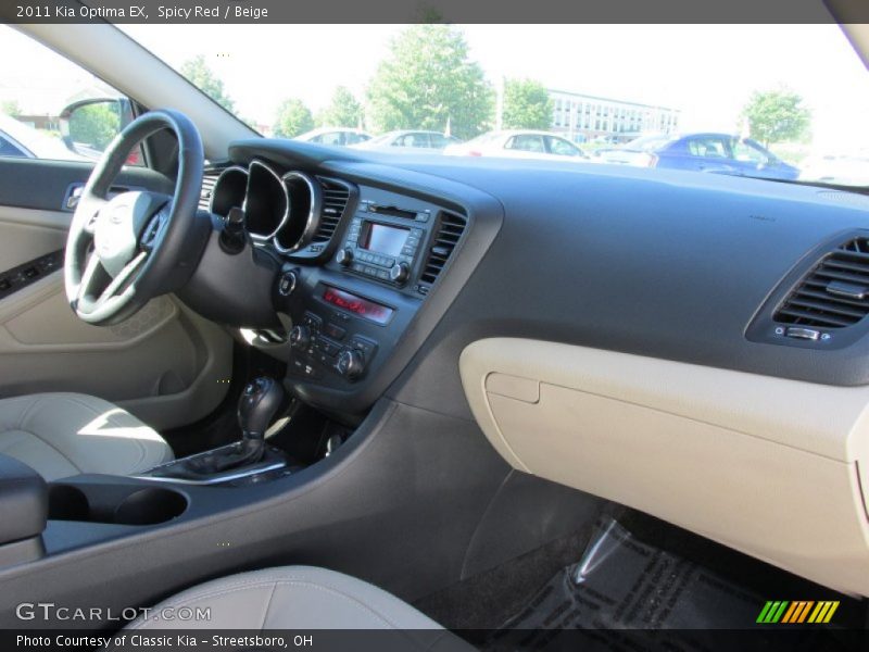 Spicy Red / Beige 2011 Kia Optima EX