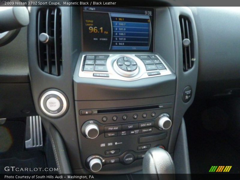 Magnetic Black / Black Leather 2009 Nissan 370Z Sport Coupe