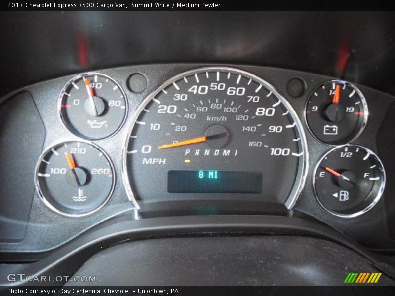  2013 Express 3500 Cargo Van 3500 Cargo Van Gauges