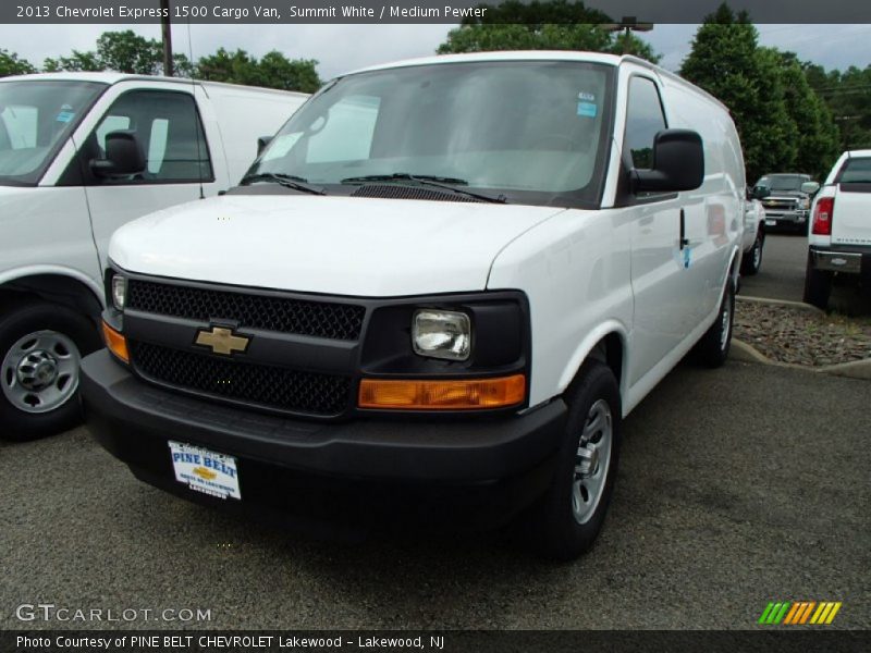 Summit White / Medium Pewter 2013 Chevrolet Express 1500 Cargo Van