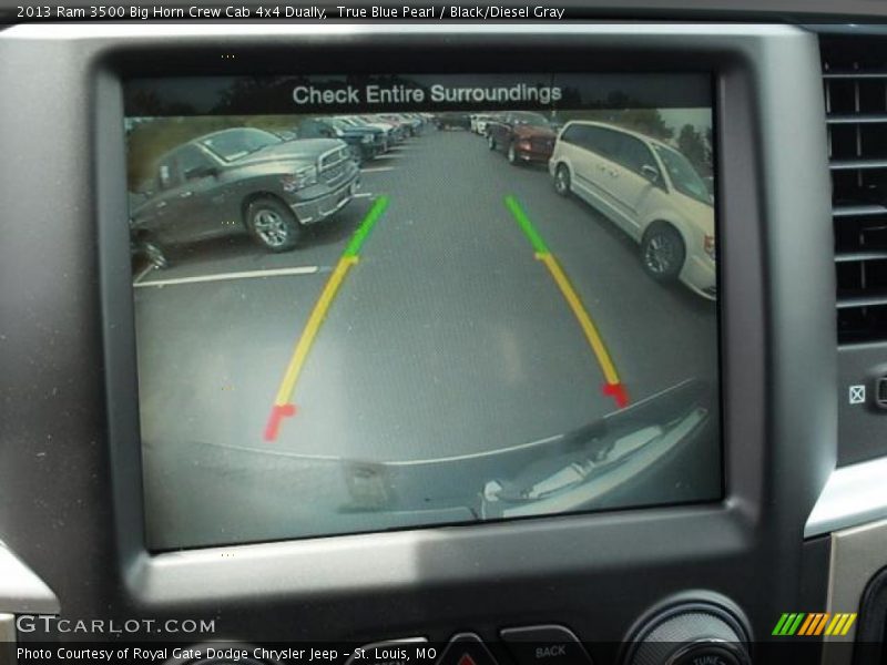 True Blue Pearl / Black/Diesel Gray 2013 Ram 3500 Big Horn Crew Cab 4x4 Dually
