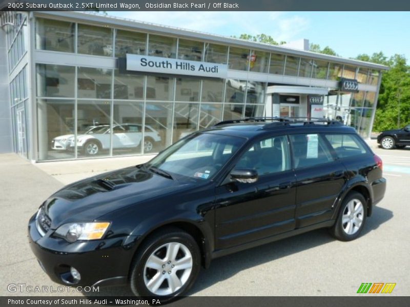 Obsidian Black Pearl / Off Black 2005 Subaru Outback 2.5XT Limited Wagon