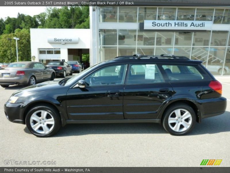 Obsidian Black Pearl / Off Black 2005 Subaru Outback 2.5XT Limited Wagon