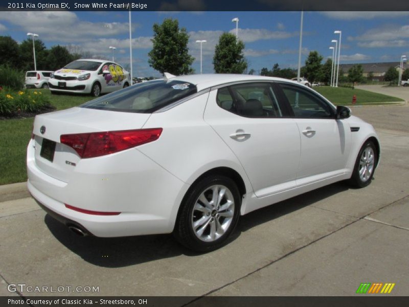 Snow White Pearl / Beige 2011 Kia Optima EX