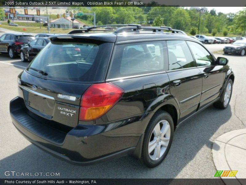 Obsidian Black Pearl / Off Black 2005 Subaru Outback 2.5XT Limited Wagon