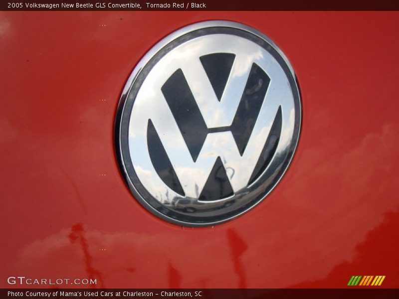 Tornado Red / Black 2005 Volkswagen New Beetle GLS Convertible