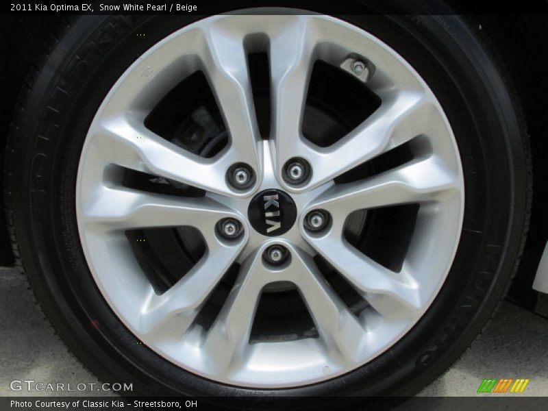 Snow White Pearl / Beige 2011 Kia Optima EX
