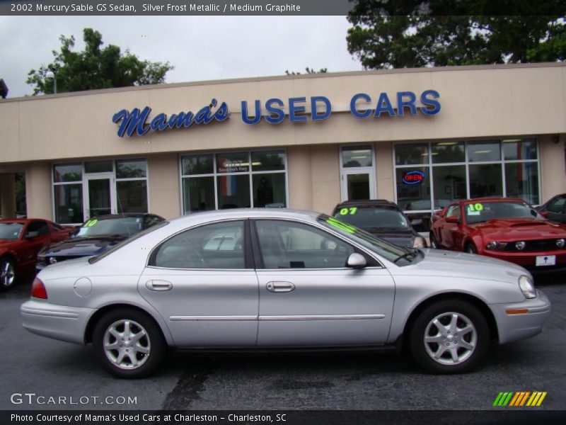 Silver Frost Metallic / Medium Graphite 2002 Mercury Sable GS Sedan