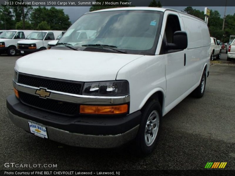 Summit White / Medium Pewter 2013 Chevrolet Express 1500 Cargo Van