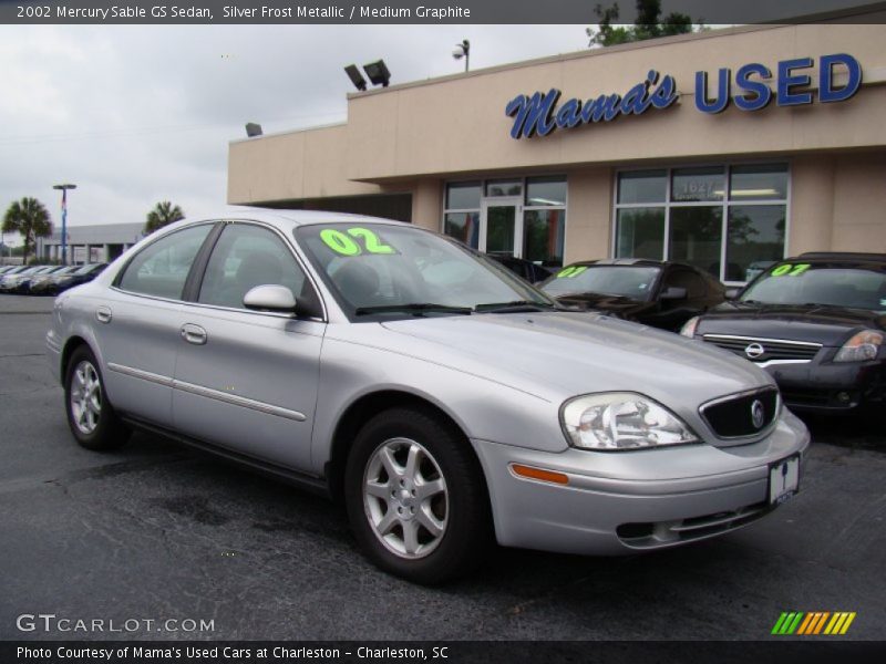 Silver Frost Metallic / Medium Graphite 2002 Mercury Sable GS Sedan