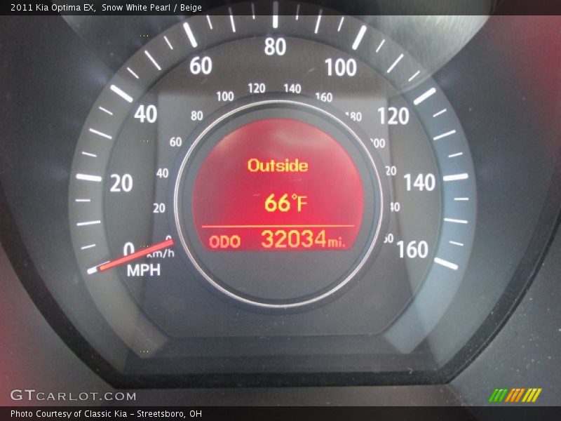 Snow White Pearl / Beige 2011 Kia Optima EX