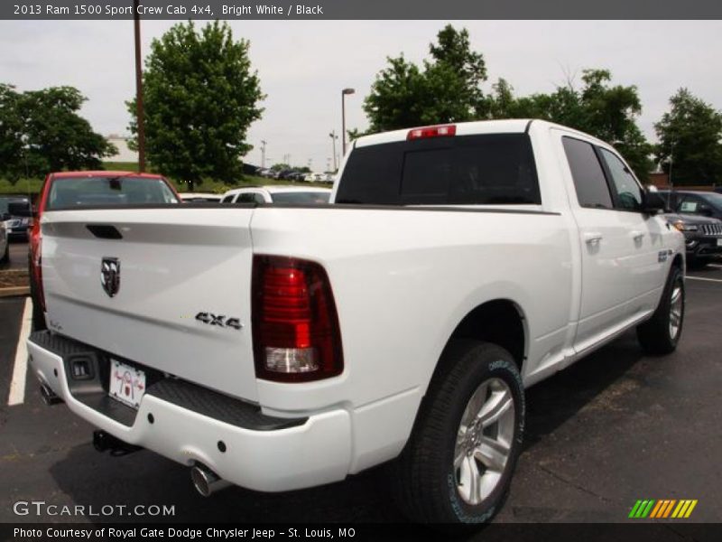 Bright White / Black 2013 Ram 1500 Sport Crew Cab 4x4